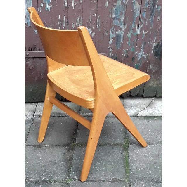 Light Beechwood Side Chair from Casala, 1960s, in Good conditions. Designed 1960 to 1969 This piece has an attribution...