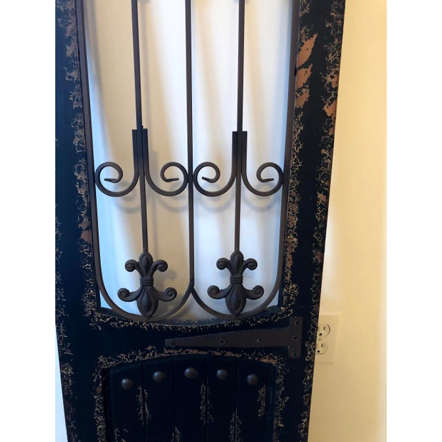 2010s Distressed Wood and Metal Gate For Sale - Image 5 of 11