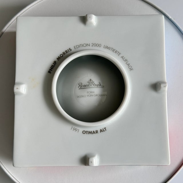Limited Edition 2000 Ashtray by Otmar Alt for Rosenthal / Philip Morris, 1991 For Sale - Image 9 of 11