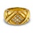 Contemporary Vintage Diamond 18k Gold Ring, Size 5.5 For Sale - Image 3 of 6