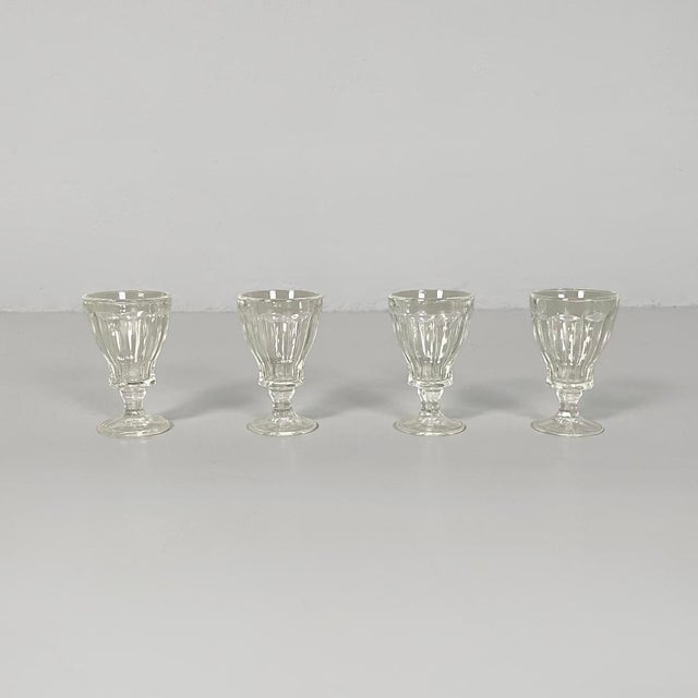 Small Italian Art Deco Glasses, 1930s, Set of 4 For Sale - Image 10 of 10