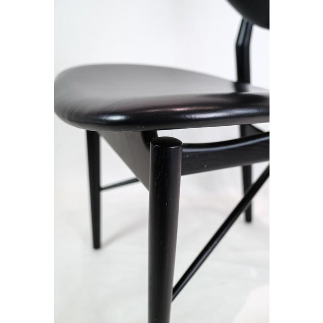 Black Black Painted Oak Model 108 Dining Chair by Finn Juhl, 2000s For Sale - Image 8 of 16