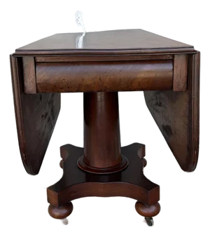 A Fine Antique Mahogany Empire Dropleaf Breakfast Table, New England, Circa 1840's