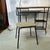 Mid Century Formica Top Iron Mesh Student Desk Built in Lamp With Matching Chair For Sale In New York - Image 6 of 12