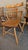 Mid Century Modern signed Dent Bros set of 5 chairs, sturdy solid maple with lovely Early American curved spindle backs...