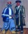 "Handshake of Eras", Oil on Canvas Painting by Chinonso Ofodile For Sale