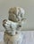 Vintage Crackle Glaze Ceramic Cherub Statue For Sale - Image 9 of 12