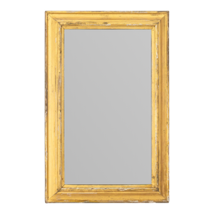 Modern Rectangular Giltwood Framed Mirror