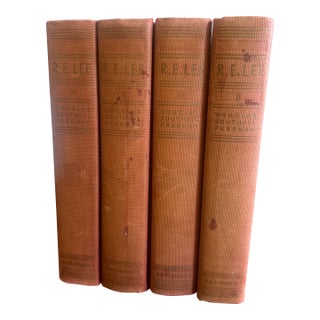 1930s Set 4 Volumes of the Biography of r.e Lee by Douglas Southall Freeman For Sale