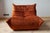 Amber Togo Velvet Corner Chair, Two and Three Seater Sofas by Michel Ducaroy for Ligne Roset, 1979, Set of 3 For Sale - Image 6 of 12