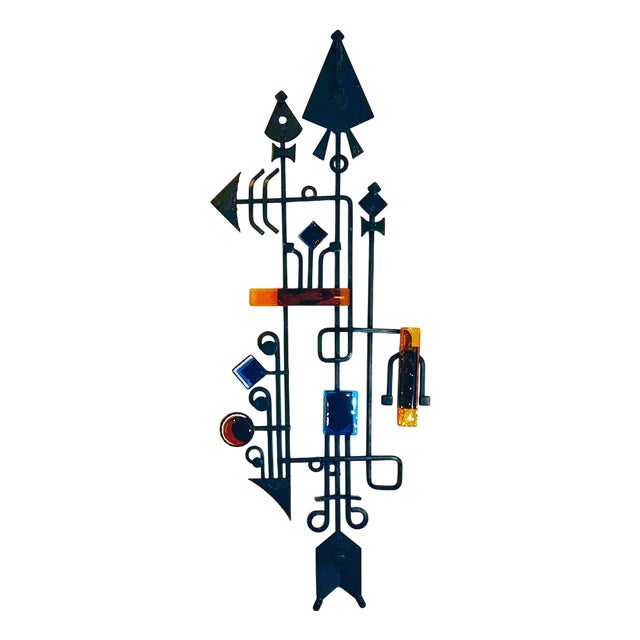 Large Vintage Brutalist Wall Sculpture by Svend Aage Holm Sørensen, 1960s For Sale