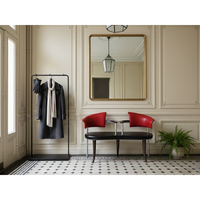 Contemporary Postmodern Italian Black and Red Bench from Moroso, 1990s For Sale - Image 3 of 16