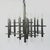 Silver Chrome and Acrylic Glass Chandelier by Sciolari, 1970s For Sale - Image 8 of 14
