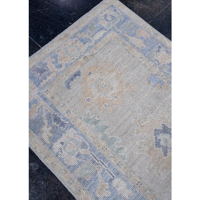 Early 21st Century Turkish Oushak Runner Rug 2'10" x 8'3" For Sale - Image 5 of 8