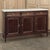 French Antique French Louis XVI Mahogany Buffet With Carrara Marble For Sale - Image 3 of 18