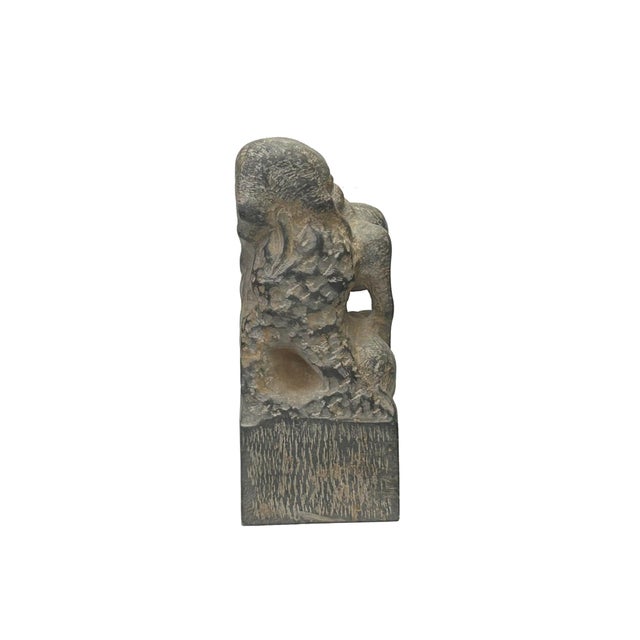 This Rustic Gray Stone Carved Monkey Accent Figure features a charming, rough surface that enhances its natural, earthy...