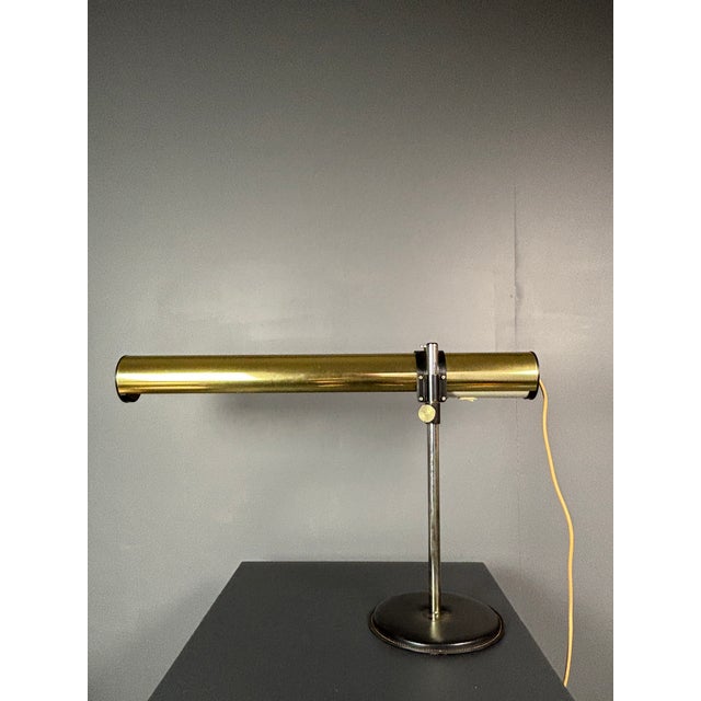 Brass Tubular Desk Lamp by Göran Pehrson for Ateljé Lyktan, Sweden, 1978 For Sale - Image 16 of 18