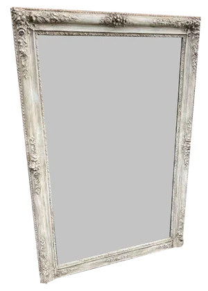 19th Century French Carved Wood & Gesso Mirror