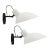 Vittoriano Viganò 'Vv Cinquanta' Sconces in White - a Pair For Sale