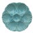 French Majolica Oyster Aqua Turquoise Plate Sarreguemines, Circa 1870 For Sale
