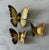 Mid-Century Modern Set of 3 Vintage Mid Century Brass Butterfly Wall Hangings For Sale - Image 3 of 8