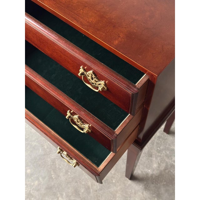 Georgian Chippendale Mahogany Three-Drawer Chest on Stand, 1960s For Sale In Greensboro - Image 6 of 16