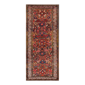Superb Brown Ground Color With Geometric Design Antique Caucasian Zeychor Rug