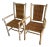 Late 20th Century Log Wood Chairs Rattan Seat and Backing For Sale