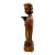 Italian Baroque Artist, Carved Altar Candlestick Figure, 1700s, Walnut For Sale - Image 5 of 16