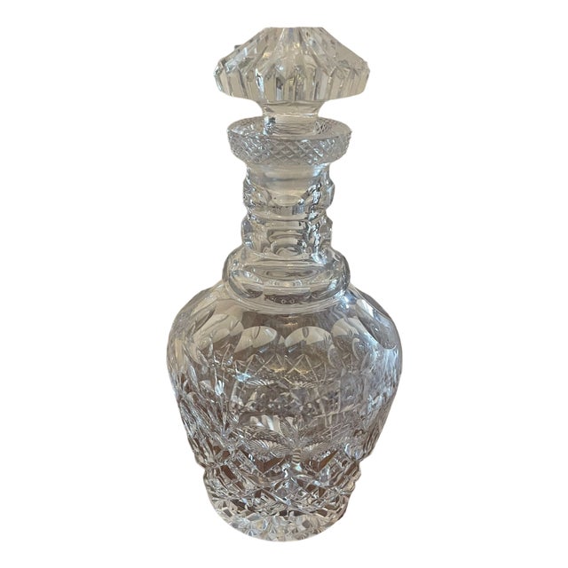 Victorian Cut Glass Decanter, 1850s For Sale