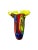 Murano Cased Abstract Floral Studio Art Glass Vase by Salvadore Studio. Flower Petal Top. Unsigned 14.5”H 8” Across Top...