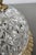 Vintage French Brass and Crystal Ceiling Lamp For Sale - Image 5 of 12
