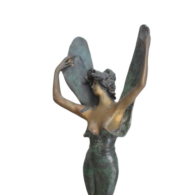 【真鍮製】Art Nouveau 女性像ランプ Art'd Fransサイン入 真鍮製】Art Nouveau 女性像ランプ Art'd Fransサイン入 Museum