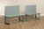Traditional Vintage Painted Paneled Back Benches - A Pair For Sale - Image 3 of 13