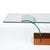 Mid-Century Modern Mid-Century Modernage Curved Glass Cocktail Table W/ Rectilinear Walnut Base For Sale - Image 3 of 14
