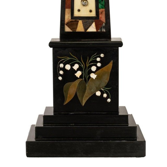 Antique Pietra Dura Marble Desk Obelisk Thermometer Ashford Blue John Derbyshire Circa 1860 For Sale - Image 9 of 9