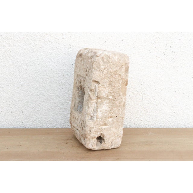 Indian Primitive Carved Stone Inidan Niche For Sale - Image 3 of 6