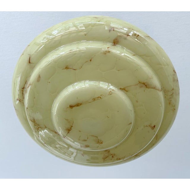 Art Deco Pendant Light in Ivory Glass, 1930s For Sale - Image 15 of 18