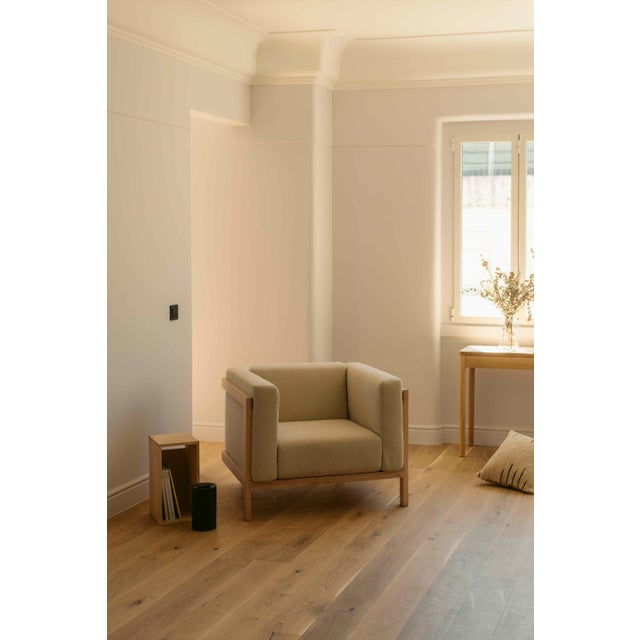 Not Yet Made - Made To Order Minimalist Modern Lounge Chair by Julien Renault For Sale - Image 5 of 12