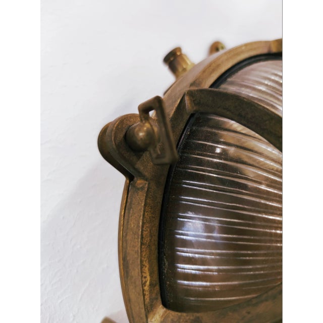 Vintage Navy Sconce, in Flawless conditions. Designed 1980 to 1989 Up to 250V (Europe/UK Standard).The wiring of this item...