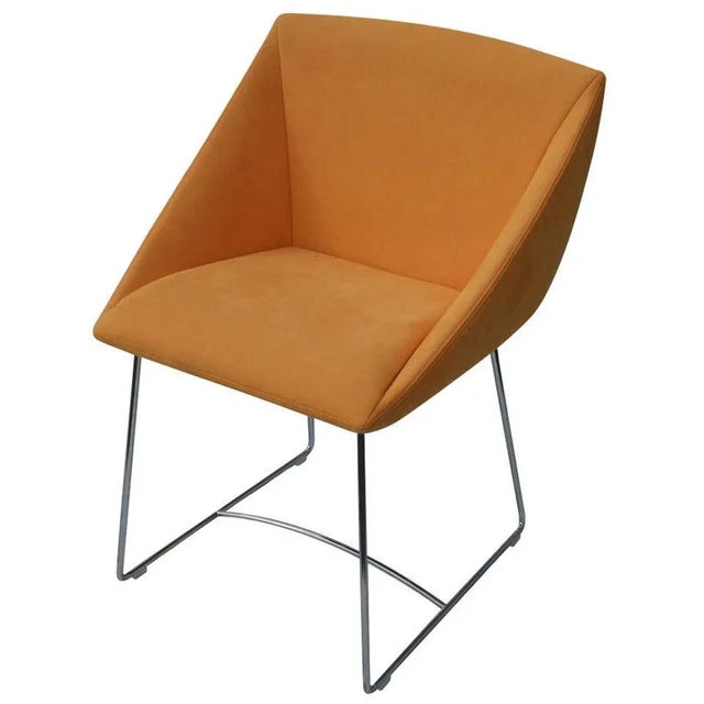 Ligne Roset Papillon Side Arm Chair Orange For Sale In Houston - Image 6 of 6