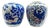Mid 20th Century Small Blue and White Chinoiserie Porcelain Jars - A Pair For Sale