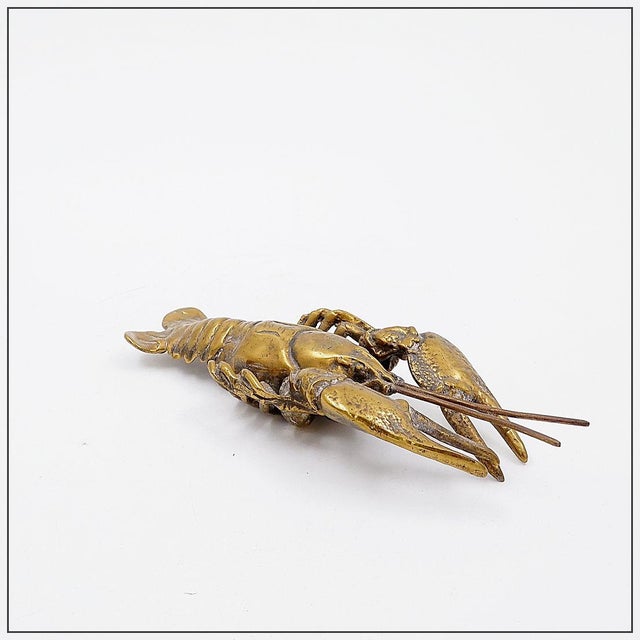 Vintage Lobster in Brass For Sale - Image 4 of 10