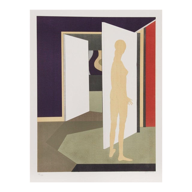 Minaux Original Lithograph Helene-Venus Signed & Numbered 1974 For Sale