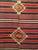 Red Vintage Handwoven Kilim Rug, Wool, Southwestern Design, Turkey, 1950s, 6' x 11' For Sale - Image 8 of 14