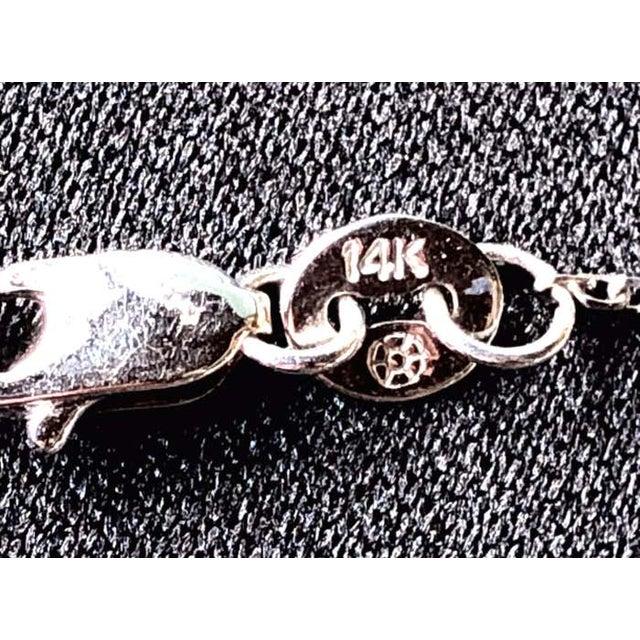 Antique White 14 Karat White Gold Oval Link Necklace For Sale - Image 8 of 9