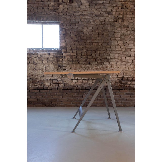 Mid-Century Modern Dutch Drafting Table by Friso Kramer & Wim Rietveld for Ahrend De Cirkel, 1959, 1960 For Sale - Image 3 of 18