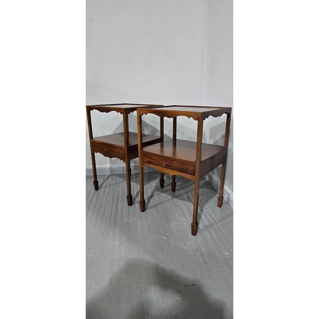 Georgian Bedside Lamp Tables, 1920, Set of 2 For Sale - Image 6 of 8