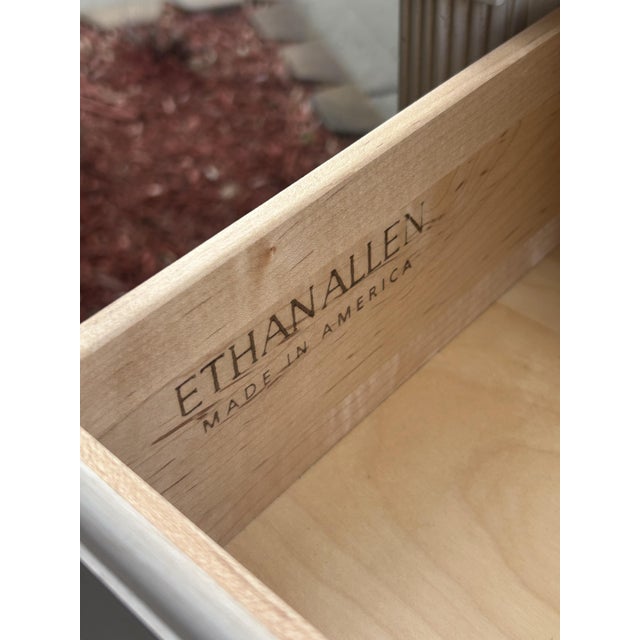 Late 20th Century Late 20th Century Ethan Allen Swedish Gustavian Style Painted Chest Dresser For Sale - Image 5 of 6