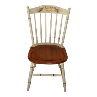 Vintage L. Hitchcock Harvest Stenciled Dining Chair Side Chair For Sale